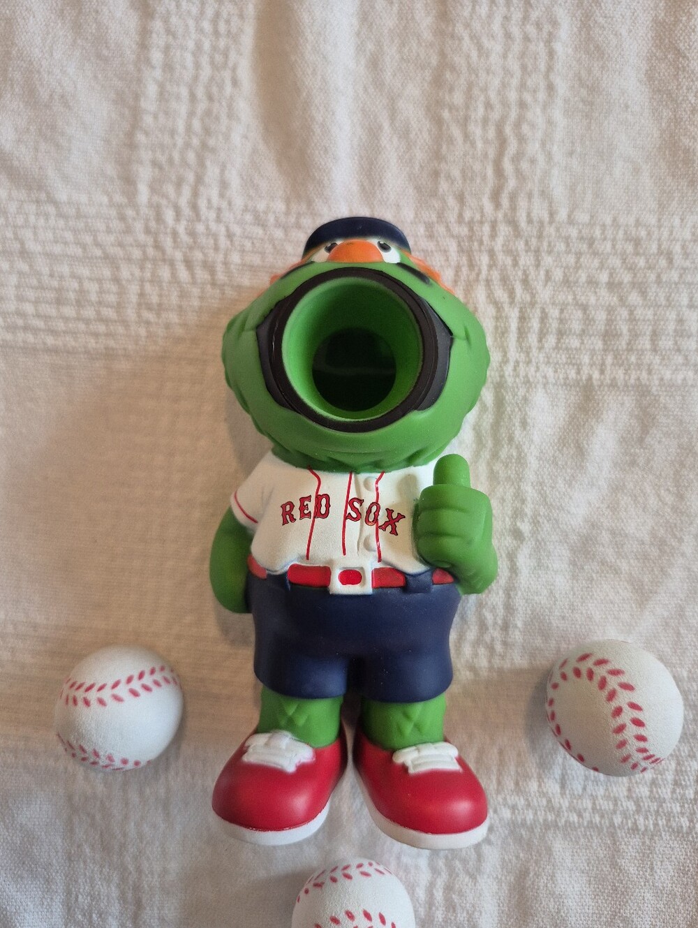 Boston Red Sox Wally the Green Monster baseball popper VGUC 5"